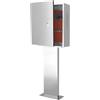 XRRJFYH Contenitore per Caricabatterie per Veicoli Elettrici da Esterno, Scatola per Colonnina Ricarica Auto Elettrica con Serratura, Contenitore da Pavimento con Supporto(50x25x140CM/20x10x55IN)
