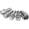 Ymnilian Bulloni Antifurto Per Ruote 5pcs / set Bulloni di serratura a rotella in acciaio M14 x 1,5 mm Locking Radius Security Lug Dadi Set Uso adatto per Uso adatto per VW