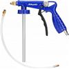 ITALKO Pistola di protezione sottoscocca ad aria compressa con ugello e tubo, pistola a spruzzo per sigillatura cavità e bitumi, applicazione regolabile per protezione sottoscocca, cera, protezione