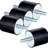 FAIREDEAR Supporti in gomma M8x23 Isolatore antivibrante Isolamento Ammortizzatore Assorbitore con bullone filettato Silent Block Bobine per barche per auto 30 * 30, Black
