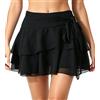 Neteson Gonna Corta Donna Estiva Minigonna Plissettata Gonna Tulle Chiffon | Vita Alta Gonne a Pieghe Leggera Casual Mini Gonna Danza con Pantaloncino