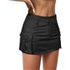 Durio Gonna cargo da donna, Y2K, estiva, in jeans, a vita bassa, con tasche