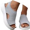 Generico Sandali Donna Estive con Mesh Comodi elegante Scarpe Mesh Casual Sandali con Zeppa Leggero Ortopediche Sandalo Punta Aperta Antiscivolo Sportivo Morbida Lavabili Ortopedici Sandals