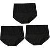 MKLQLS Confezione da 3 Slip da Donna in Cotone a Vita Alta Taglie Forti Elasticizzati Traspiranti Comodi Sportivi Bikini Morbidi