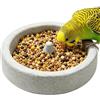Generico Cibo Pietra Pomice, Vassoio Abbeveratoio Pappagalli | Mangiatoia Per Pappagalli Giocattolo Per Cacatua Cockatiel Conure Ara Parrocchetto Piccioncini Animale Bagno
