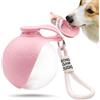BSITSSS Borraccia per Cani 285ML, Rosa Borraccia per Cani Portatile | Borraccia per Cani Portatile,Rosa Water Bottle con Ciotola Pieghevole per Cane,2 in 1 Borraccia Cani Portatile per Viaggi