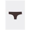 Tezenis Brasiliana Taglio Vivo In Microfibra Riciclata Donna Marrone