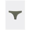 Tezenis Brasiliano In Cotone Organico Tinta Unita Donna Verde