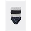 Tezenis 4 Paia Di Slip Bimbo In Cotone Stampato Bambino Blu