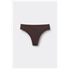 Tezenis Brasiliana Taglio Vivo Cotone Organico E Pizzo Riciclato Donna Marrone