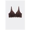 Tezenis Reggiseno Super Push-up In Pizzo Riciclato Malibù Donna Marrone