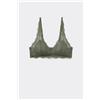 Tezenis Reggiseno Triangolo In Pizzo Riciclato Havana Donna Verde