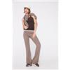 Tezenis Pantaloni Flare Costina Superior Softness Donna Marrone