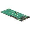 Delock 62864 - U.2 - M.2 - Nero - Verde - 6 Gbit/s - Windows 10 Education,Windows 10 Education x64,Windows 10 Enterprise,Windows 10 Enterprise... - 52 mm
