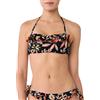 goldenpoint Bikini für Damen Badeanzug Bandeau-BH mit Rüschen Martinique-Serie, Bikini da Donna, Schwarz,