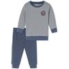Schiesser Neonato Unisex Pigiama Lungo Costina Fine - Baby Nightwear