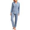 CALIDA Night Lovers Set di Pigiama Donna | Pigiama con bottoni in 100% cotone di alta qualità, con elastico in vita rivestito in tessuto