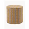 WOOOD Pouf in ciniglia Sarli - Grigio, Giallo
