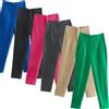 Willshela Pantaloni dritti alla moda da donna Pantaloni a vita alta con cerniera frontale Vintage Full Length Donna Chic Lady