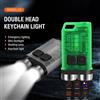 KDULIT Torcia portachiavi multifunzionale Mini V3 EDC torcia tascabile ricaricabile di tipo C con torcia a LED impermeabile portatile Super luminosa