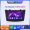 Hizpo 8 + 128G Autoradio Per Mazda 3 2010 2011 2012 2013 Lettore Multimediale Carplay Android Auto Autoradio GPS 2din Stereo Wifi RDS