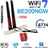 fenvi Nuova scheda di rete WiFi 7 Intel BE200 M.2 2.4G/5G/6GHz Bluetooth 5.4 con adattatore Wireless Desktop Antenna Wi-Fi7 be200NGW per PC