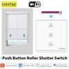 LoraTap Tuya Smart Life Pulsante 80*80 Interruttore per tende Motore elettrico Motore connesso Controllo vocale Alexa Google Assistant