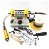 AZIYUHEA 220V 350W Lucidatrice FAI DA TE Lavorazione Del Legno Gioielli di Giada Tornio Da Banco Motore Rettificatrice Tubo Ad Albero Flessibile 0.4-6.5mm