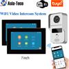 Asia-Teco Videocitofono WiFi da 7 pollici 1080P TUYA Smart Home APP Videocitofono Sistema di controllo accessi RFID per appartamento in villa