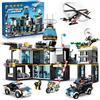 HOGOKIDS Set di Costruzioni Stazione di Polizia Cittadina 1261 Pezzi, Giocattoli con Elicottero, Moto e 2 Auto, Set STEM per Costruzioni Policiali, Regalo di Natale e Compleanno per Bambini