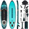 Myboat Tavola da paddle gonfiabile impermeabile Myboat 11'6''x34''x6'' Pesca acquatica stile in piedi per adulti con accessori SUP