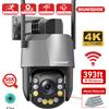 BOAVISION 5MP 8MP 50X ZOOM WIFI PTZ Telecamera di sicurezza Rilevazione umanoide 120M IR Visione notturna Telecamera di sorveglianza esterna impermeabile in metallo