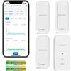 INKBIRD Set gateway WiFi e sensori di umidità della temperatura Bluetooth (IBS-M2S-B con 3x ITH-11-B), monitoraggio remoto WiFi IP65