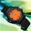 SANDA Nuovo 3260 Orologio al quarzo per studenti di moda Calendario luminoso impermeabile Orologio al quarzo per studenti da donna semplice 2025