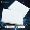 BSEED 1/2/3Gang Zigbee Interruttore tattile Interruttore della luce da parete con presa intelligente UE Supporto Google Alexa Tuya Controllo Nessuna linea neutra