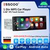 ESSGOO 6.86 pollici 1Din Carplay Android Auto Android 14 Autoradio Video multimediale Lettore MP5 da 4 GB 1 Din IPS con Bluetooth Stereo