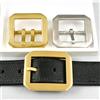 Meetee 1Pc Meetee 40mm Fibbie per cinture in ottone puro per 38-39mm Chiusura per cintura da uomo Cinture in acciaio inossidabile Testa Accessori in pelle fai da te
