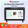 Junsun Autoradio 8 Core 4G WiFi Wireless CarPlay Android Auto per Mercedes Benz Classe SLK R171 2004 - 2011 SLK200 SLK280 SLK300 con Navigazione GPS e Lettore Multimediale Stereo