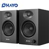 OHAYO Altoparlanti per computer da 60 W per giochi musicali, Bluetooth 5.3 attivi, altoparlanti stereo 2.0 per PC desktop o laptop, ingresso Aux RCA