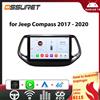 OSSURET Autoradio per Jeep Compass 2017 - 2020 Lettore video multimediale Wireless Carplay Android Auto 4G WIFI 10 GPS di Snapdragon 6115
