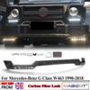 MagicKit Per Mercedes-Benz Classe G W463 Paraurti Anteriore Splitter Labbro con LED G500 G550 G65 1990 1991 1992-1995 1996-2018 In Fibra di Carbonio Look
