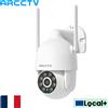 ARCCTV 1296P Wifi Telecamera di sicurezza Esterna 24/7 HD Registrazione Telecamera di sorveglianza Visione notturna a colori Monitoraggio automatico Audio bidirezionale