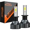 Heyword 22000lm 160W COB chip 6000k Faro LED per auto h4 h7 h1 Fari LED 9005 H7 h9 h11