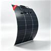 JINGYANGPV Pannello Solare Flessibile 125W 18V con Cella Solare Monocristallina, Impermeabile e Leggero per Caricabatterie 12V, Camper, Barca, Campeggio