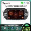 Podofo 7'' Autoradio Carplay Android Auto Sistema Intelligente per Auto Navigazione GPS Lettore Multimediale 2Din MirrorLink Auto WIFI FM BT Per FIAT TIPO EGEA 2015-2017