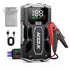 NONE ACEZUK Avviatore di Emergenza per Auto 6000A, Avviatore di Batteria per Auto 12V (per Diesel 5.5L o Benzina 7.0L), Avviatore di Emergenza con Schermo LCD da 2,5 Pollici, Clip di Sicurezza