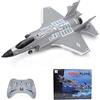 JIKEFUN FX9635 Aereo RC a 4 Canali F35 Fighter 2.4G Brushless con Giroscopio a 6 Assi, Aliante Telecomandato in EPP, Aereo ad Ala Fissa, Regalo di Compleanno