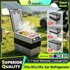 Podofo 35L/45L/55L 12/24V DC 110-240V Frigorifero Portatile per Auto, Congelatore con Compressore per Veicoli, Viaggi, Campeggio, Casa e Attività all'Aperto