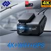 E-ACE Dash Cam E-ACE 4K con WIFI e GPS, Telecamera Posteriore Opzionale 1080P, Registratore per Modalità Parcheggio 24H/Registrazione Time-Lapse/Rilevamento Collisioni