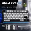 AULA Tastiera Meccanica AULA F75 HE 75% con Effetto Hall, Tri-modalità 2.4G Bluetooth 5.3 Cablata, Hot Swap RGB, 4000mAh, Gaming, Polling Rate 8K